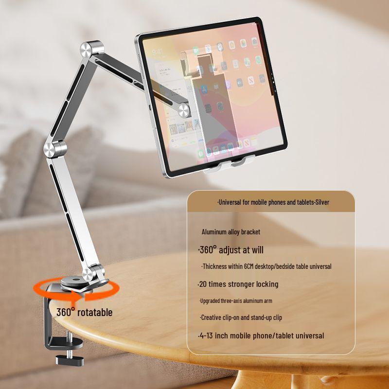 Adjustable Aluminum Tablet & Phone Stand for Bed/Desk