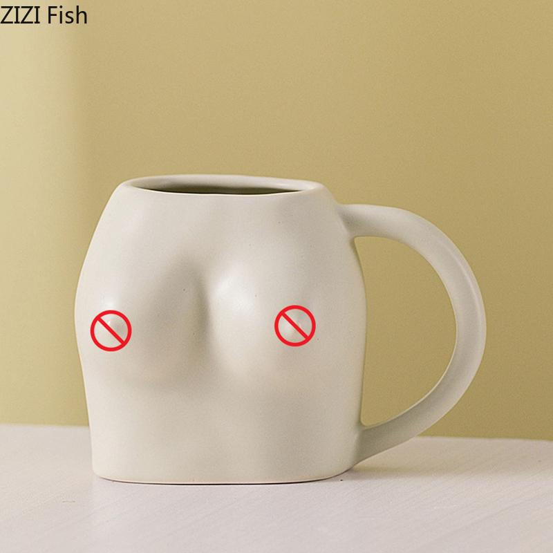 Clench Fist Shaped Porcelain Mugs Water Cup Human Body Art Coffee Mug Dining Table Afternoon Tea Teacup Fruits Juice Cup