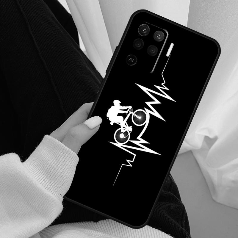 Bike Bicycle Case For Oppo A54 A74 A94 A18 A57 A17 A77 A38 A58 A78 A98 A80 A60 A40 A96 A76 A16 A15 A5 Pro
