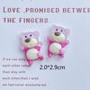 Cute Strawberry Bear Resin Accessories Cream Jelly Diy Phone Case Water Bottle Charm Car Sticker