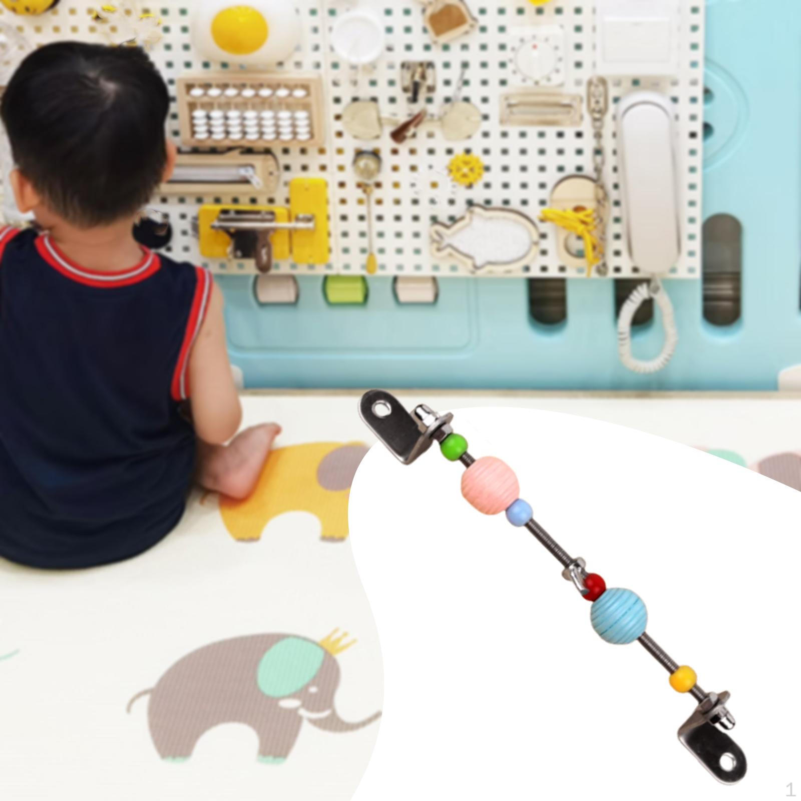 

Busy Board DIY Accessories Material Cognition Game Travel Toys Motor Skill Sensory Threaded Rod