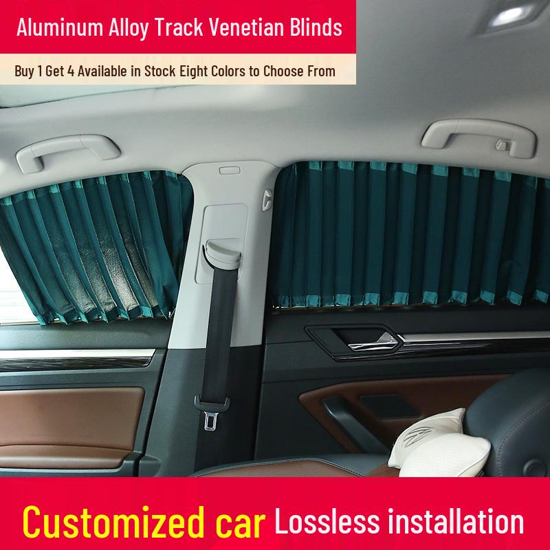 Heat Insulation Curtains with Aluminum Alloy Track for Toyota Land Cruiser, Teramont, Sharan, 5008, GS8