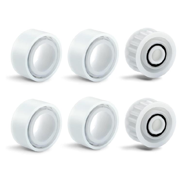 3884997-R6 Guide Wheels 4 Pack with 2 Pack Pulley Gear for C5 DX6 M400 M500 Edge