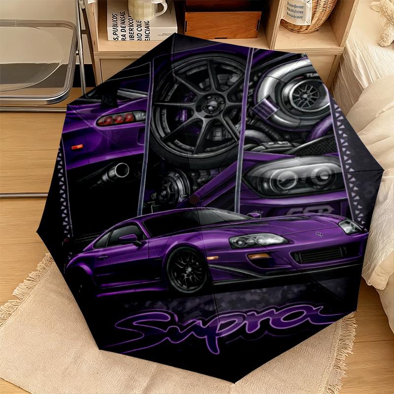 Fast Furious Cars Automatic Umbrella - Suitable Travel Portable Umbrella Outdoor sun shading umbrella Suitable For All Seasons