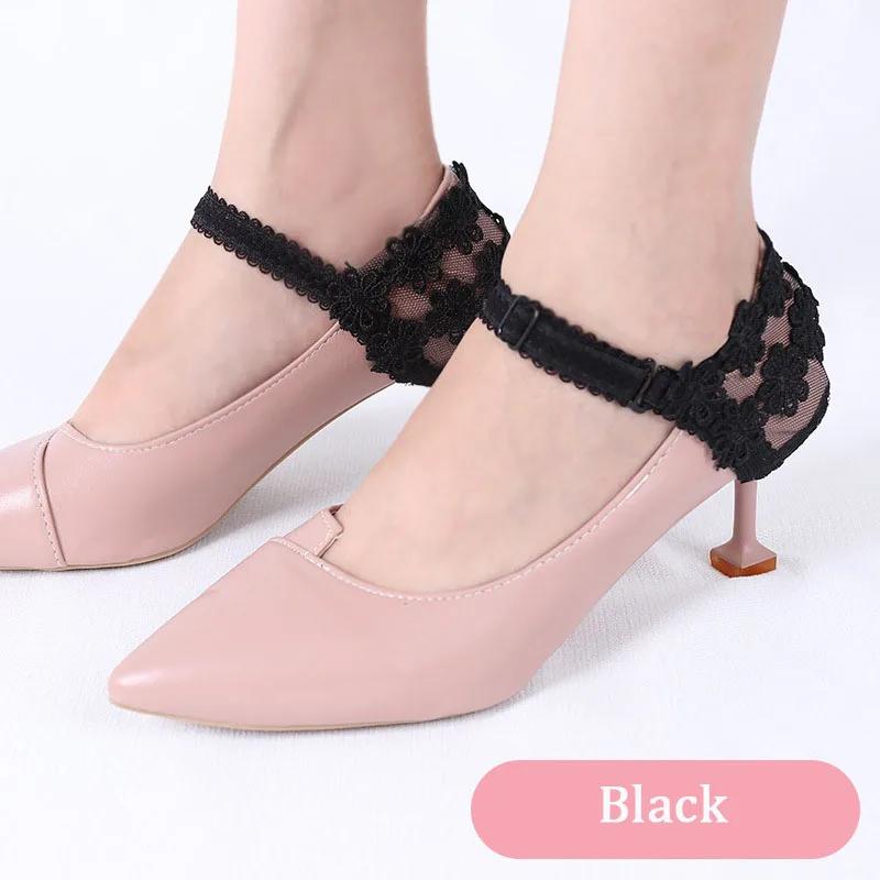 1Pair Lace Women Shoelaces for Heels Ankle Shoes Belt Holding Bundle Shoelace Anti-drop Elastic Laces Shoe Accessories