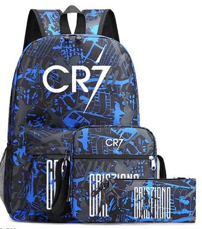 3-delige Schoolrugzakset voor Studenten Grote Capaciteit Oxford Stof Schooltas met Schouderband en Etui 3 piece set