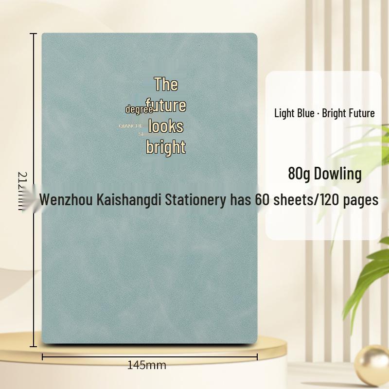 Custom Logo Business Notebook - Soft Leather, Thick, High-Quality Buckle Diary In Gift Box