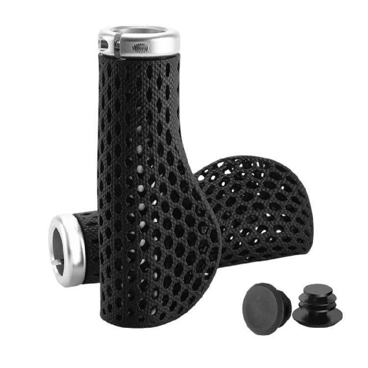 1 пара амортизирующие полые велосипедные ручки дышащие ручки для велоспорта нескользящие ручки чехлы на концы руля велосипеда долговечные серебряный