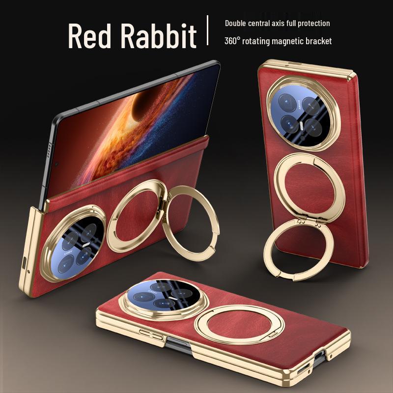 Honor Magic V6 Foldable Case: Magnetic Charging, Rotating Stand, Full Lens and Double Hinge Coverage