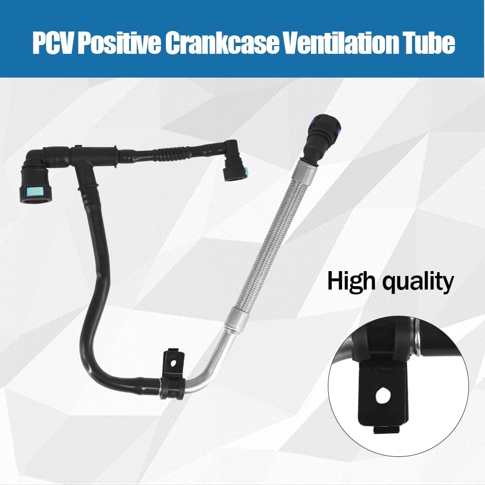 P-C-V Posi-tive Crankc-ase Ventil-ation Tube Fits for 2013-2018 Buick Envision Cadillac ATS Chevy Malibu Replaces 12673868 12654851 12662657 12633740