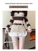 Women's High Waist Khaki Corduroy A-Line Mini Skirt - Petite Slimming Pleated Design for Autumn/Winter 2024