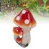 Resin Mushroom Decor 3 Mushrooms Design Exquisite Decorative   Versatile Outdoor Garden Decor Mushrooms Ornament