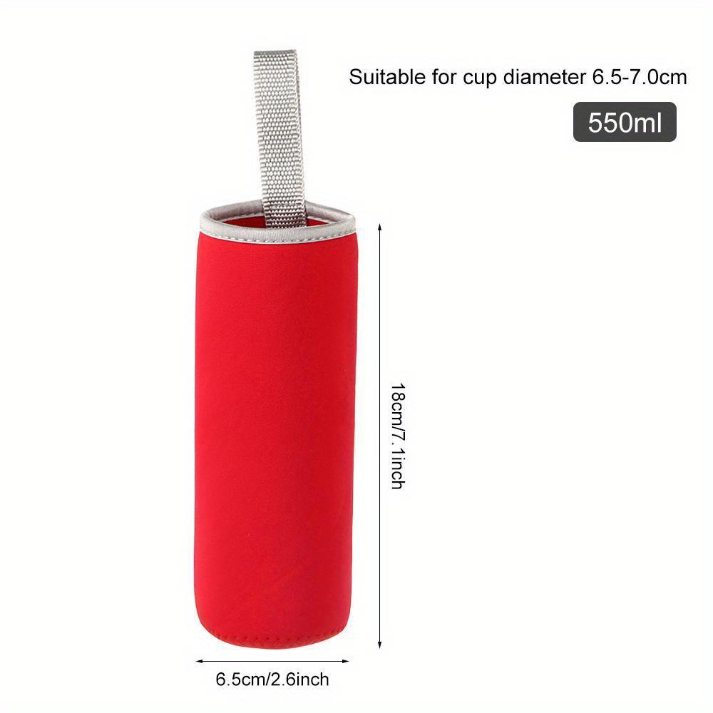 1 Stück Tragbare Neopren Thermobecher Wasserflasche Tasche Isolierhülle Beutel Glasflaschentaschen Sportzubehör