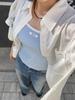 LUVM Sleeveless Logo Top_Sky Blue