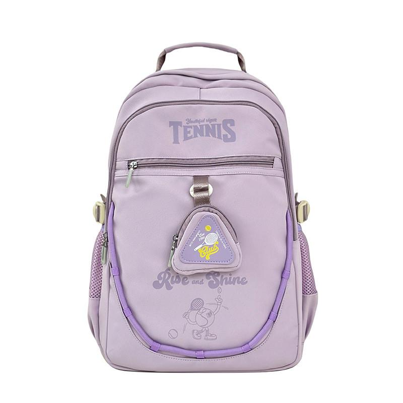 Large Capacity Nylon Backpack With Breathable Straps For Students And Casual Use
