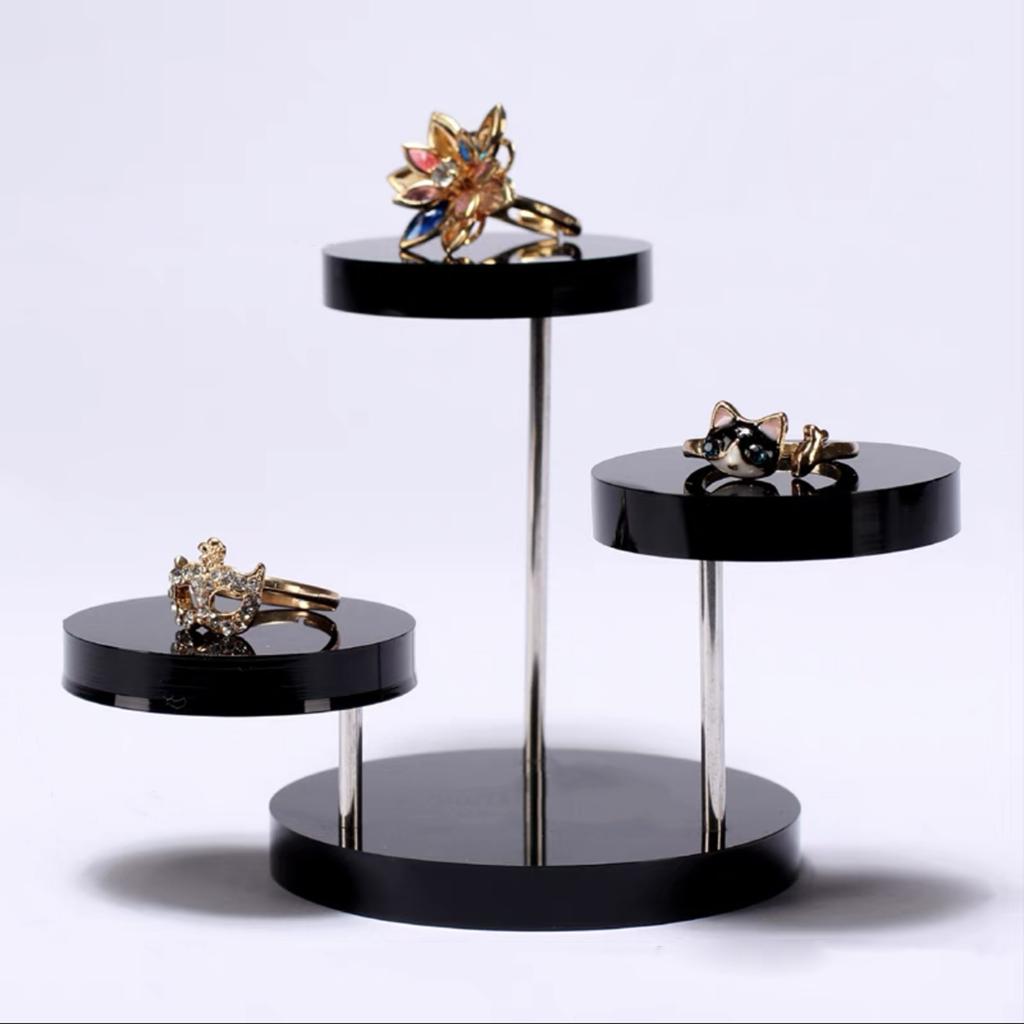 Stylish Jewelry Organizer Holder Acrylic Rings Display Stand Jewelry Storage Organizer for Rings Earrings Bracelets