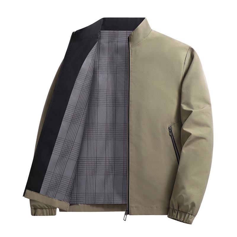 Jaqueta Masculina Gola Alta Outono e Inverno Estilo Coreano Masculino Jovem Slim Versátil Exterior Casual Versátil Top Jaqueta