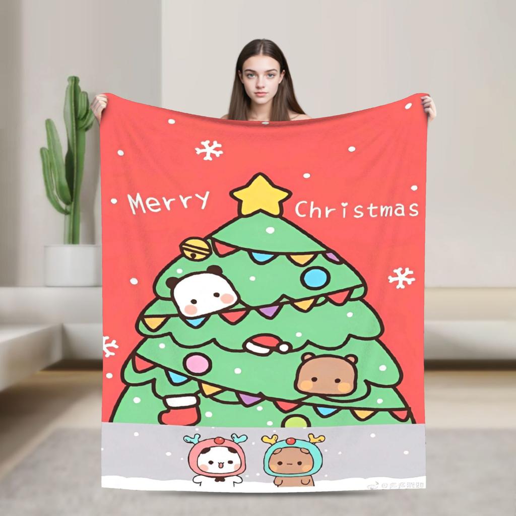 Bubu Dudu Christmas Blanket Quality Warm Bedding Throws Autumn Boy Girl Living Room Fashion Bedspread