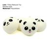 Plush Key Pendant Ultra Soft Anti-fall Adorable Slow Rebound Panda Buns Bag Strap Pendant for Anniversary Gift