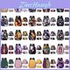 Mochila Elegante y Espaciosa de Dibujos Animados Demon Slayer para Uso Escolar
