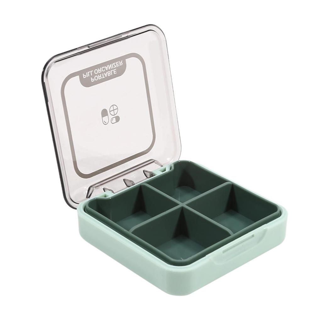 Mini Travel Pill Case Medicine Storage Organizer Container Drug Tablet Dispenser Independent Lattice Pill Box Fishing Tackle Box