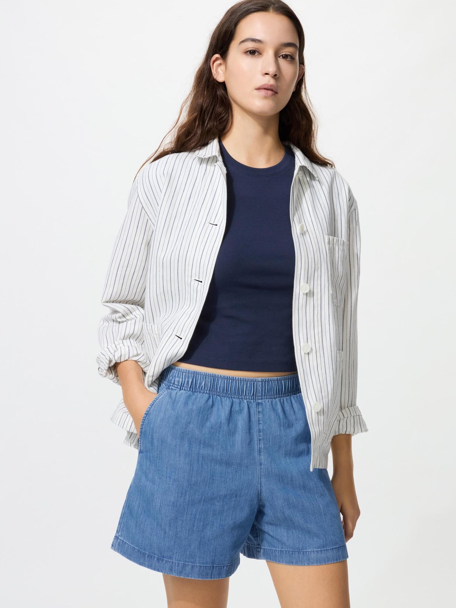 

Uniqlo Япония Хлопковые Легкие Шорты 65 BLUE/XS