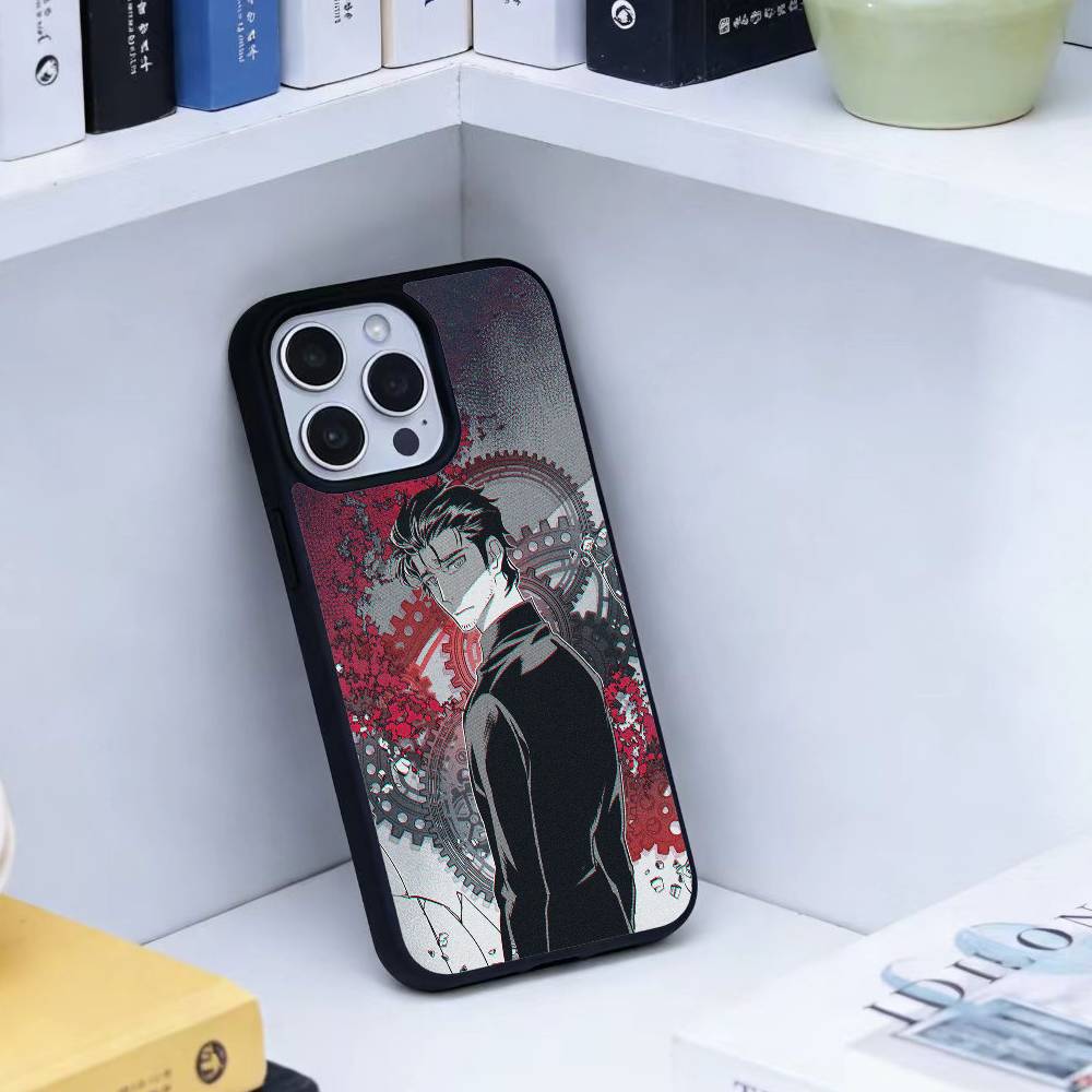 STEINS GATE D-Rintaro O-Okabe Phone Case For iPhone 14,16,15,13,17,12,Plus,Pro,Max Magnetic For Magsafe Frosted Cover