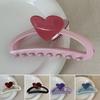 Hair Claw Heart Design Hair Clip for Women Stable Grip Back Head Hair