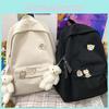 Shoulder Backpack Solidcolor Bag High School Students Junior High Gift Unisex