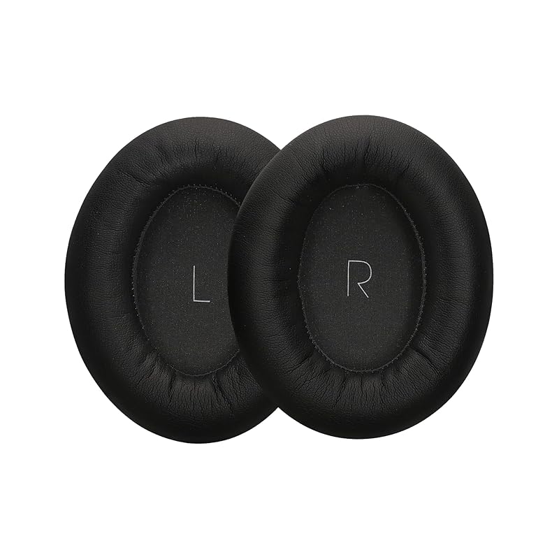 

kwmobile 2x headphone cover JBL Tour One compatible replacement ear pads - cushion PU leather black color