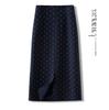 Polka Dot Woolen Mid-Length A-Line Pencil Skirt - Autumn Winter 2025 Collection