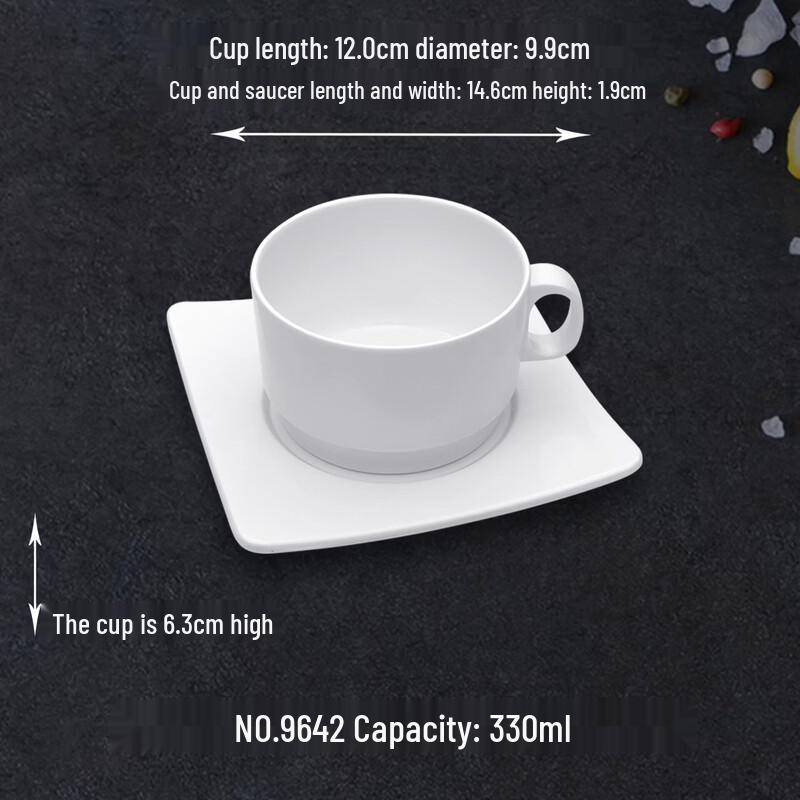 Abay Ceramic Coffee Mug & Saucer Set