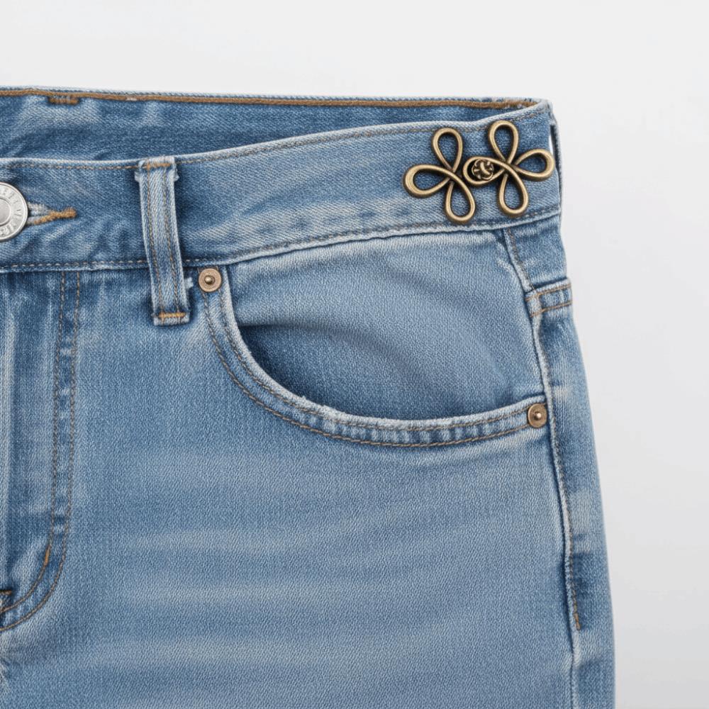 Reusable Jeans Buttons Tighteners Metal Adjustable Adjustable Metal Buttons Seamless No-Sew Waist Button Fastener Denim