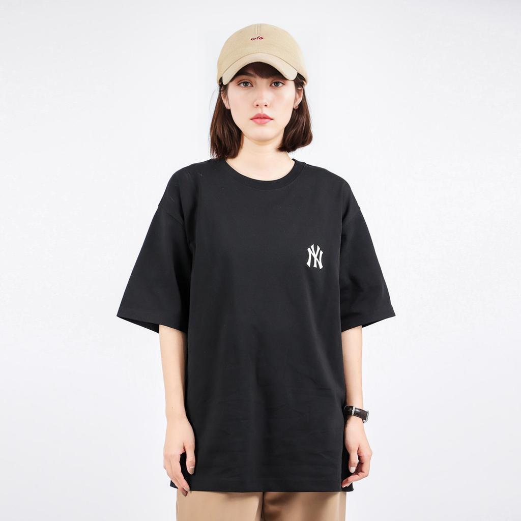 MLB New York Yankees Letter Print Short Sleeve T-Shirt Unisex tops Black 31TS33131-50L