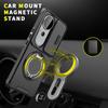KEYSION 360°Rotating Ring Stand Phone Case for VIVO V40 Pro 5G Slide Camera Protection Magnetic Shockproof Cover for VIVO V40 5G