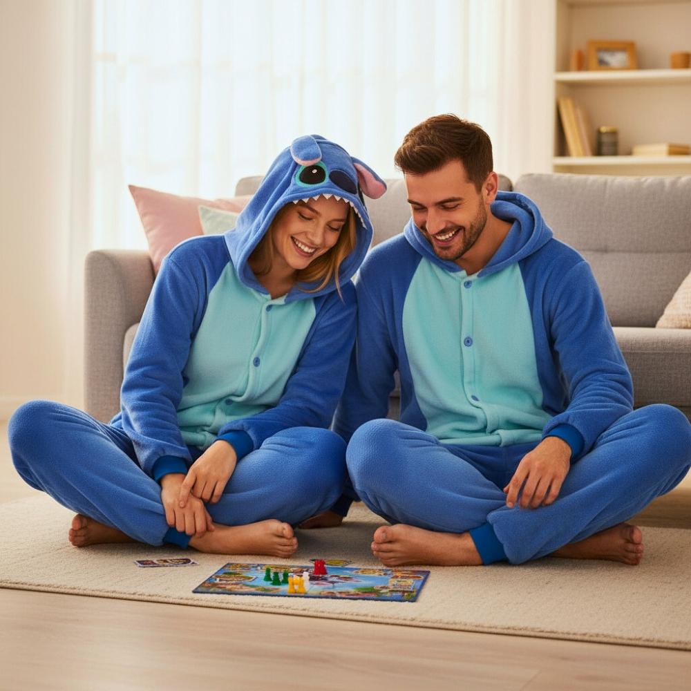 Piżama Onesie Kigurumi Kostium Przebranie Lilo & Stitch Xxl: 185 - 195Cm