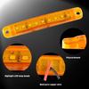 10x Yellow LED Clearance Light Truck Trailer Amber Side Marker Lights Waterproof