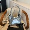 New bow niche pu women's bag simple commuter literary shoulder bag large capacity underarm tote bag women