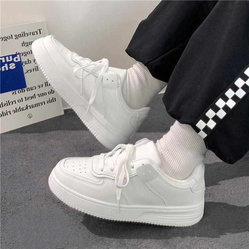 Campus little white shoes platform white shoes women's season ins tide board shoes 2025 new comfortable and wear-resistant casual sports shoes