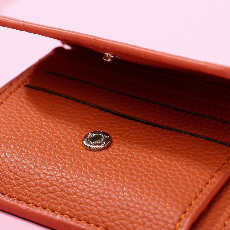 Popular Women's Short Wallet - Solid Color, Lightweight, Simple Design, Card Holder and Mini Coin Purse