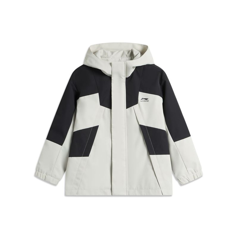 

Li Ning Kids Fleece Sweater Autumn and Winter Coat Silver Birch Gray (Fleece-lined) 110cm