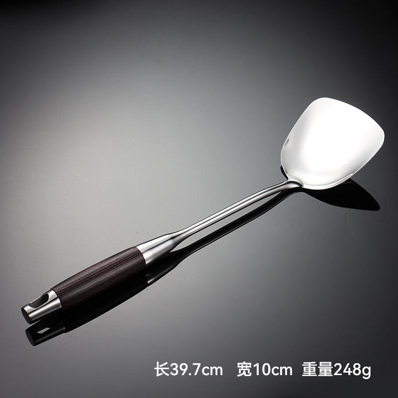 316 Stainless Steel Black Color Wood Multi-specification Spatula Kitchen Utensils Cooking Spoon Spatula Rosewood Bright Housewarming Gift