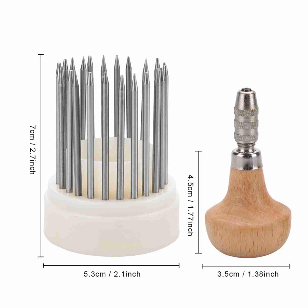 Professional Tools Wooden Beading Tools Set Metal Stone Setting Graver Beader Engraving Jewelry Craft Making Kit Jewelry Making