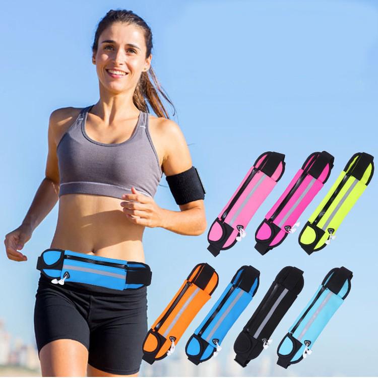 

Waterproof Outdoor Sports Waist Bag for Running & Cycling - Elastic, Close-fitting Belt with Phone & Water Bottle Holder 4-6 inches