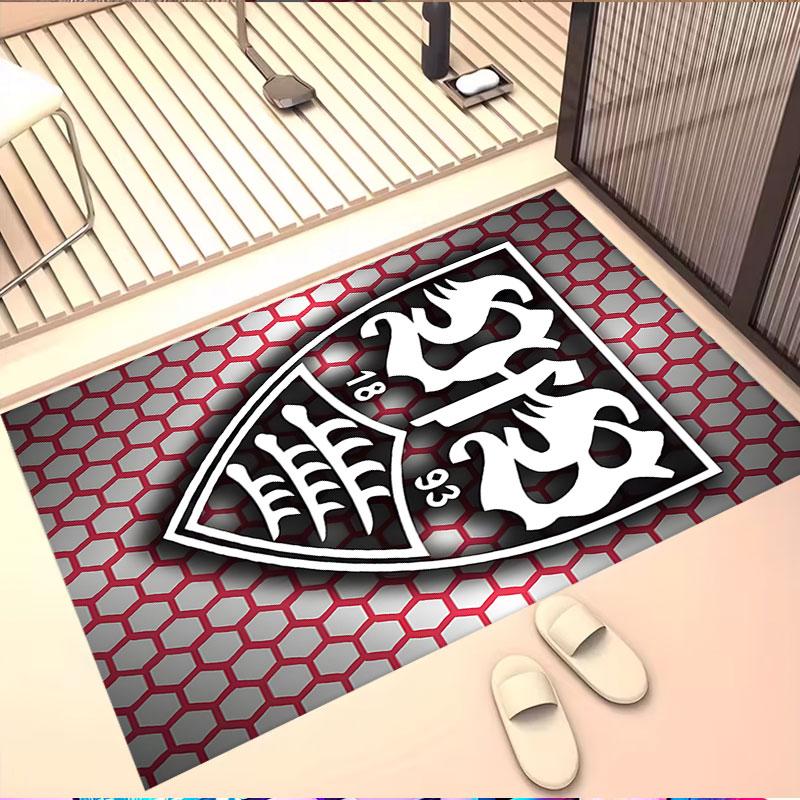 VfB Stuttgart Print Rug, Washable Floor Carpet, For Entryway Dorm Laundry Room Office Study, Home Decor Birthday Christmas Gift
