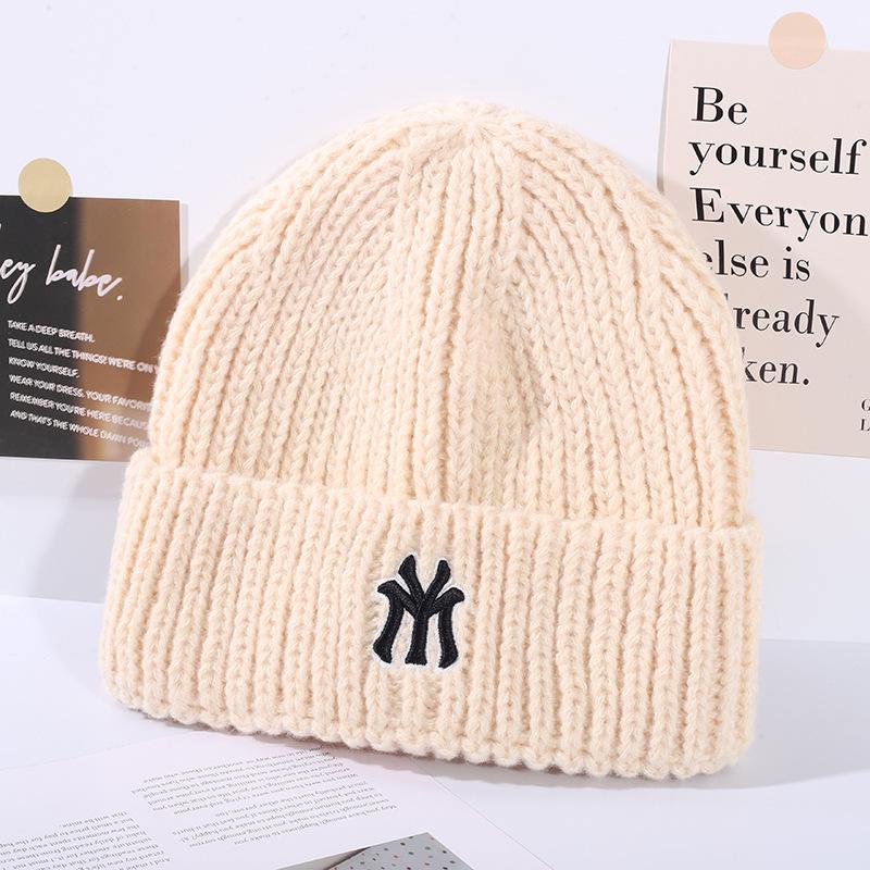 Hat Women's Warm Knitted Korean Edition Trendy Versatile Head Circumference Show Face Small Windproof Ear Protection Woolen