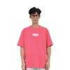 ONITSUKA TIGER Oversized Dopamine Brand Logo Letter Print Casual Pullover Round Neck Short Sleeve T-Shirt Unisex T-Shirt Pink 2183B280-700