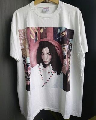 90039s Björk ‘Post’ Schwarz Kurzarm Unisex Nachdruck T-Shirt Für Männer Frauen KH6742 Unisex T-Shirt