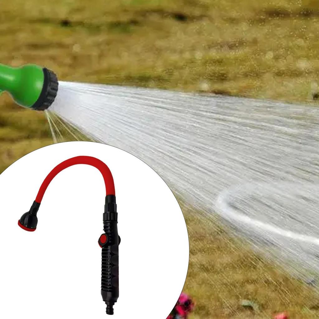 Long Hose Nozzle Sprayer for Hanging Basket 360 Green Rotating Wand with Adjustable Sprays Patterns Watering Tool