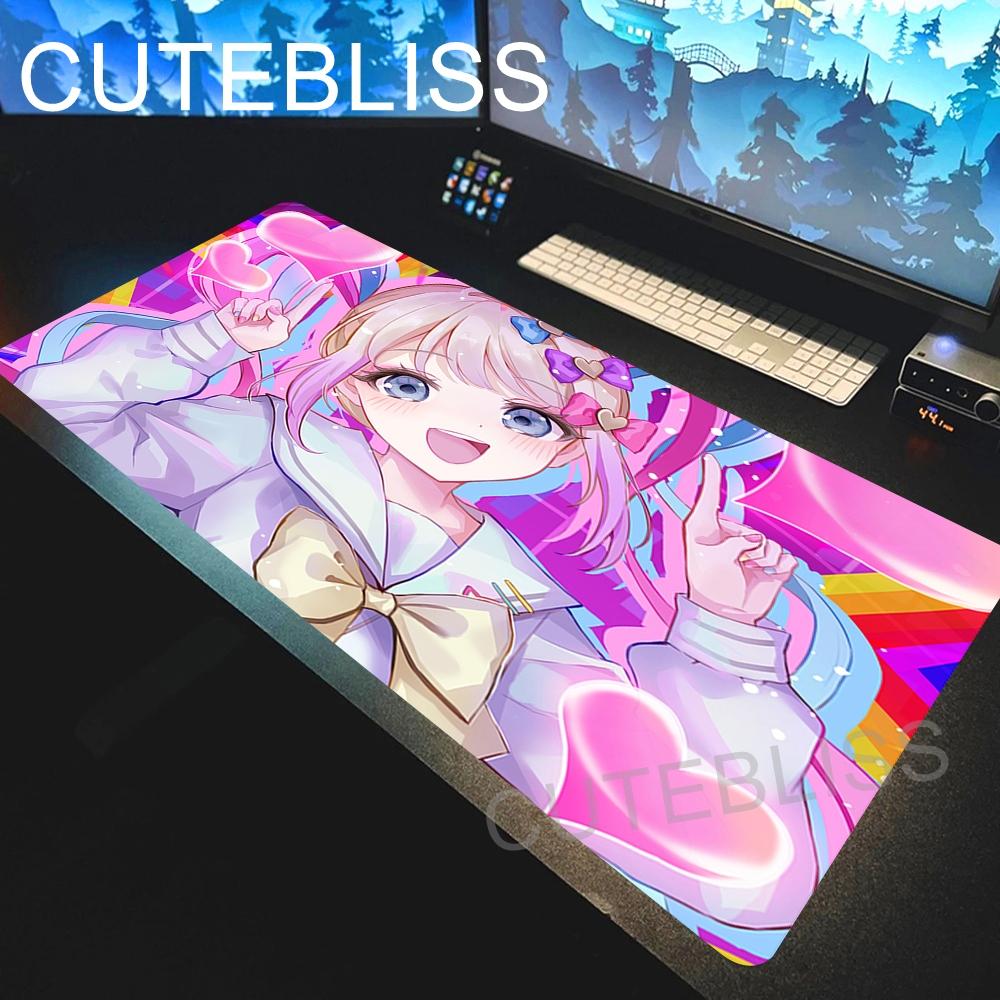Kawaii Girl Angel Needy Streamer Overload Mouse Pad NonSlip Rubber Base Soft Cloth Desk Mat Office Computer Stitched Mousepad